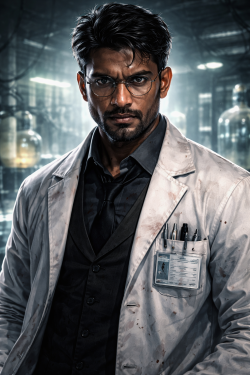 Doctor Polezah, the healer, inventor, and experimental scientist of the Tribal Universe